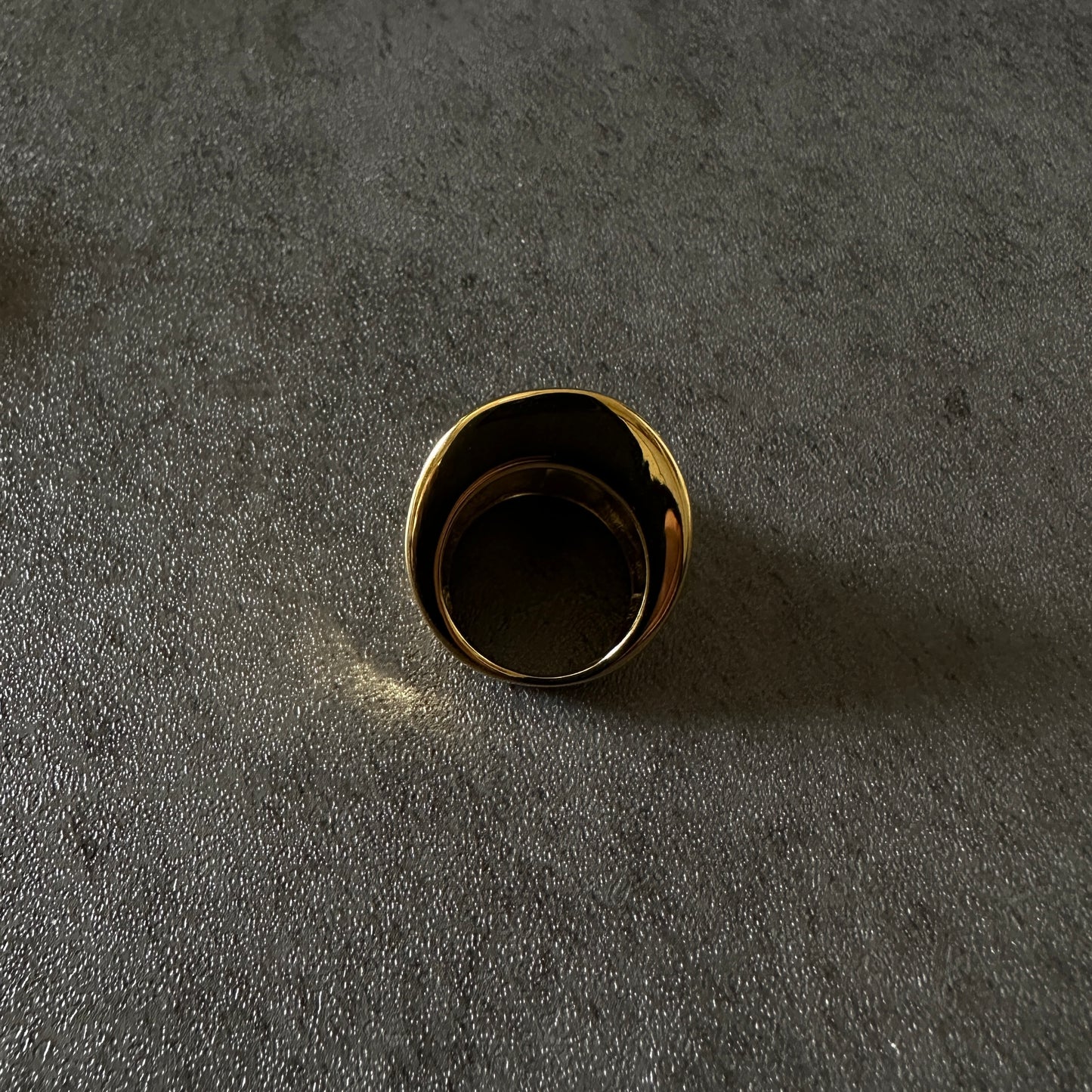 316L big nuance plate ring gld