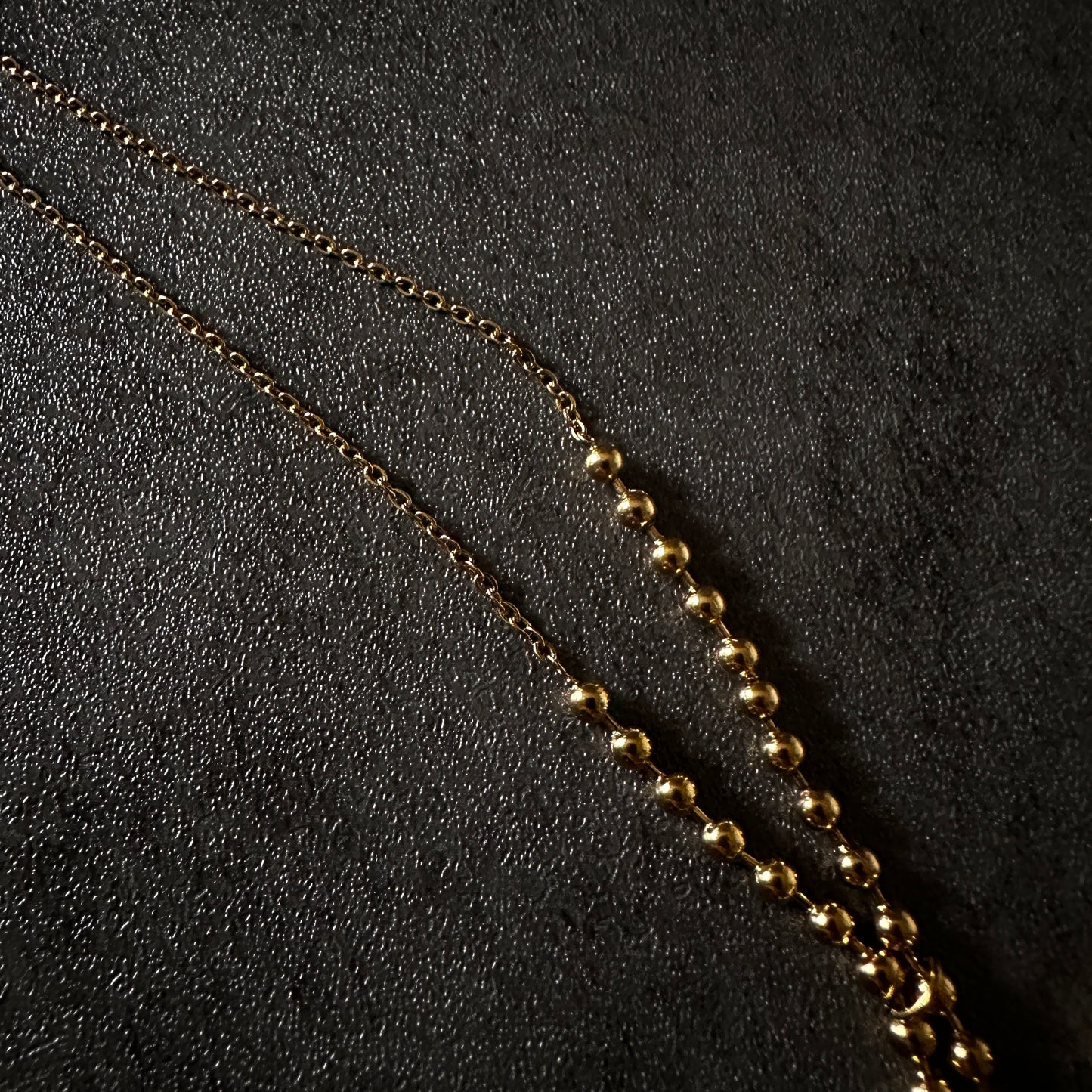 316L ball tie necklace