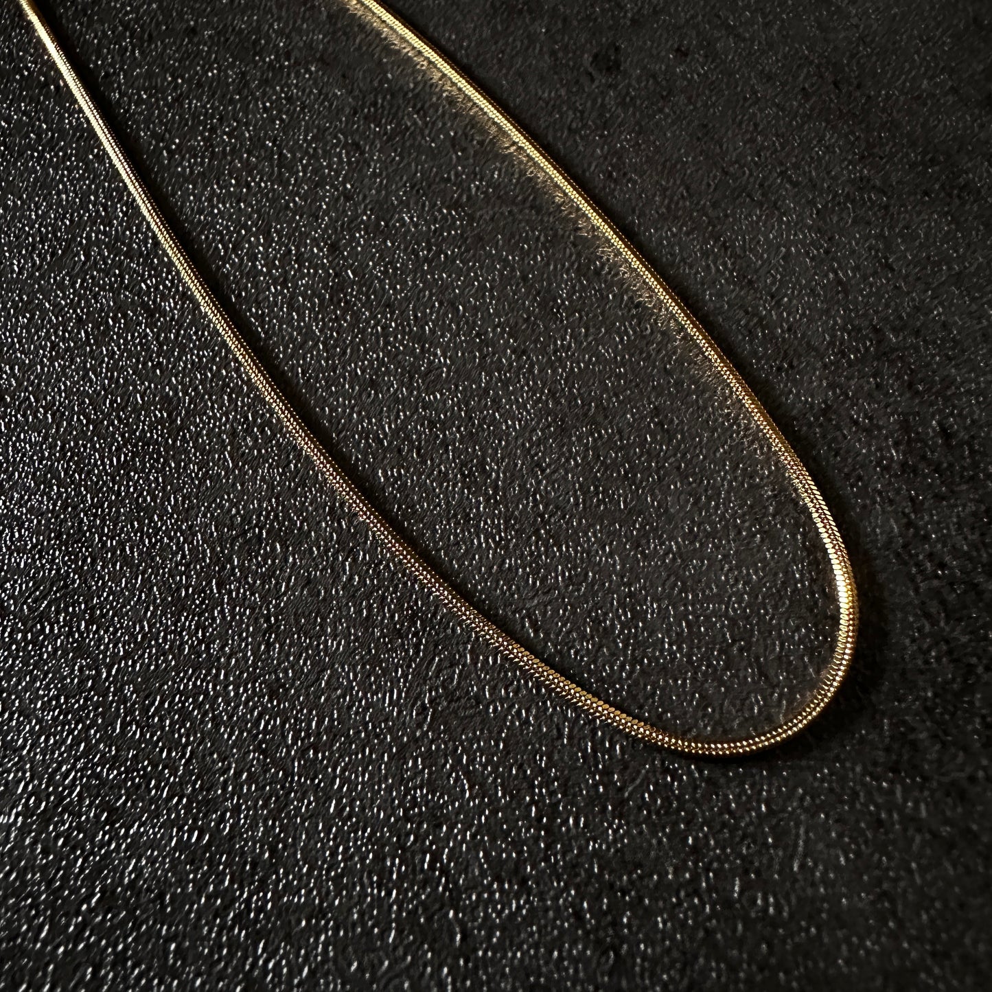 316L snake chain necklace 1mm gld