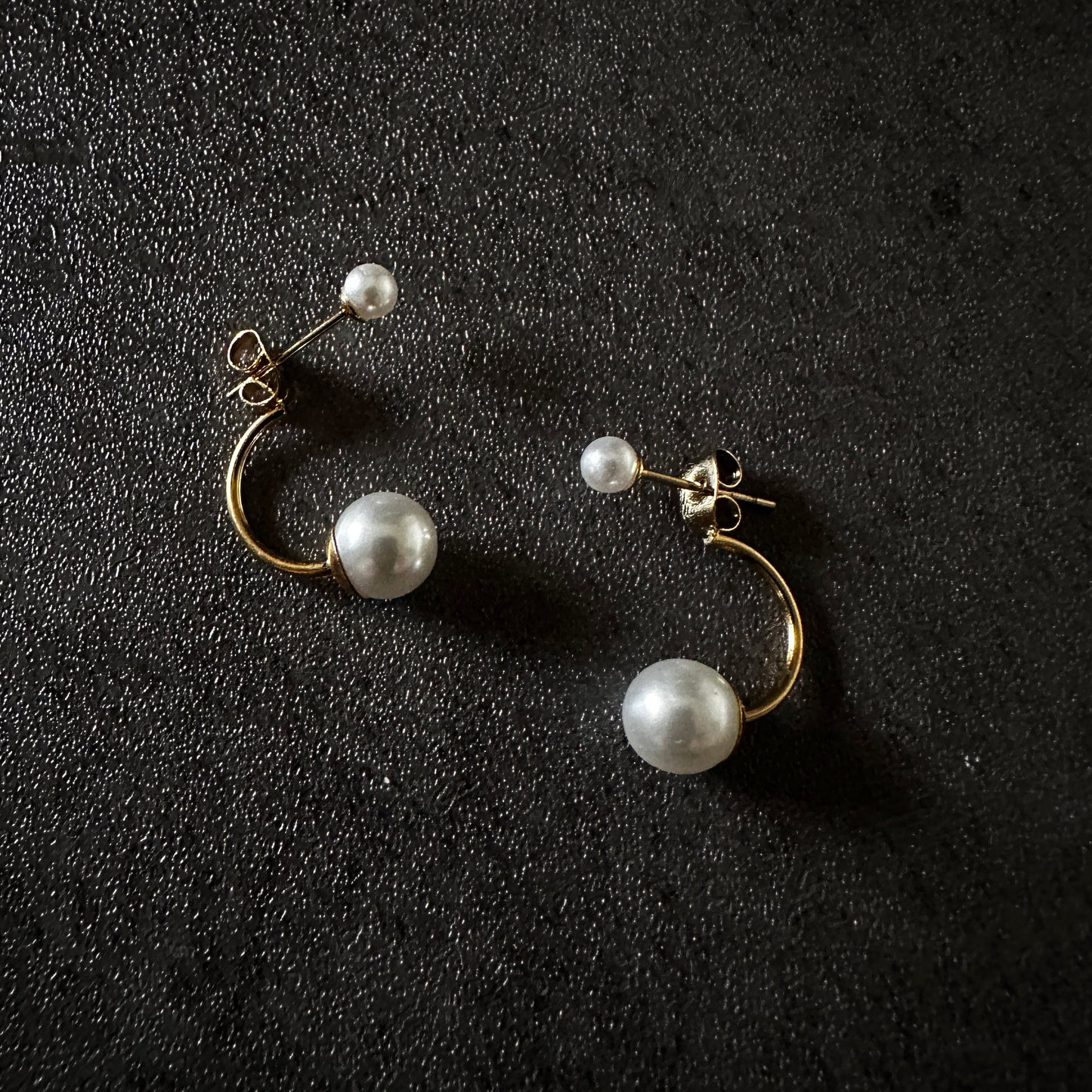 316L double ball pierce pearl