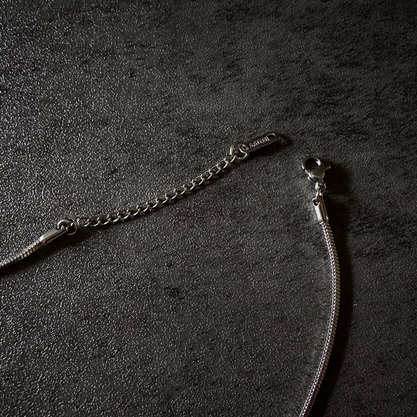 316L long snake chain necklace sv