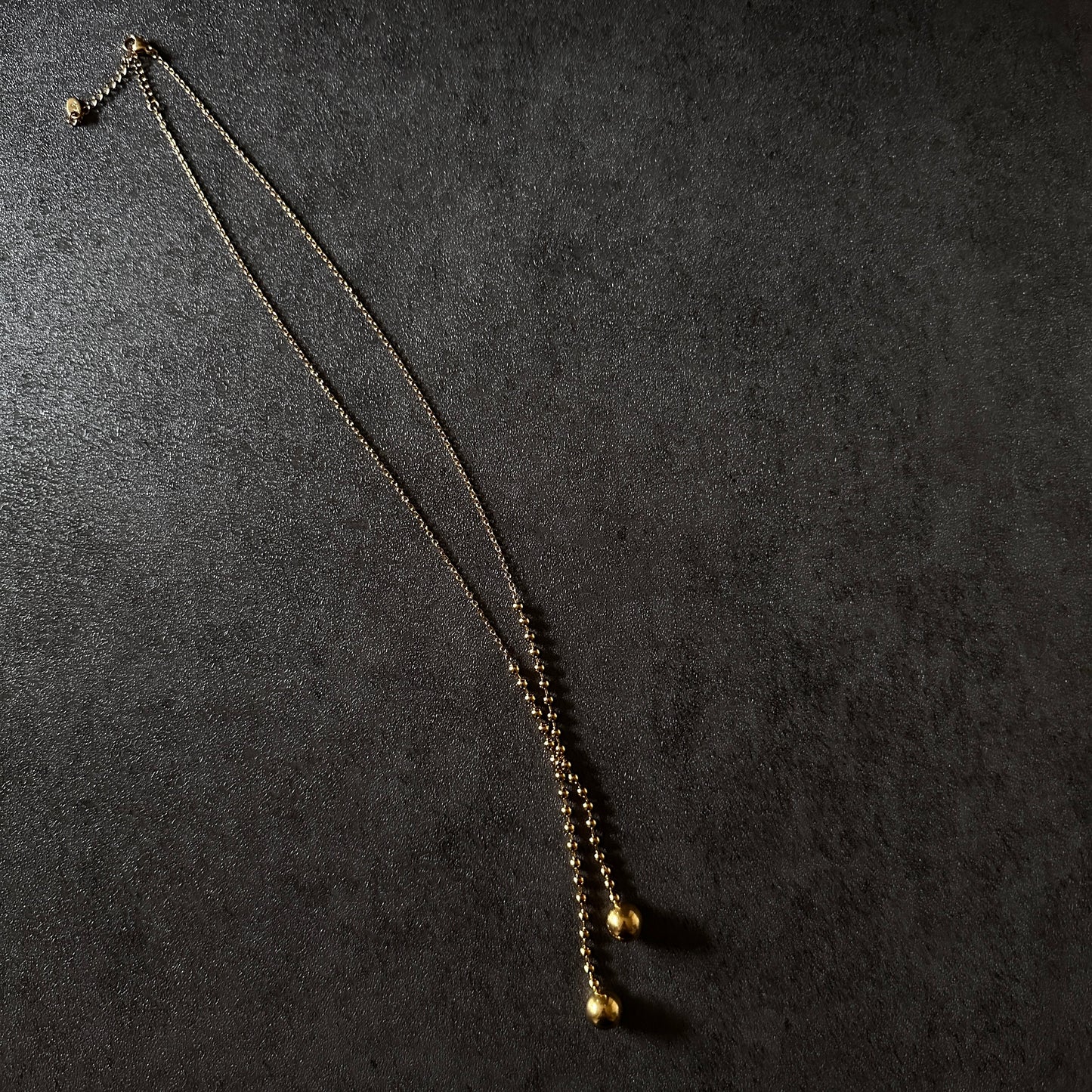 316L ball tie necklace