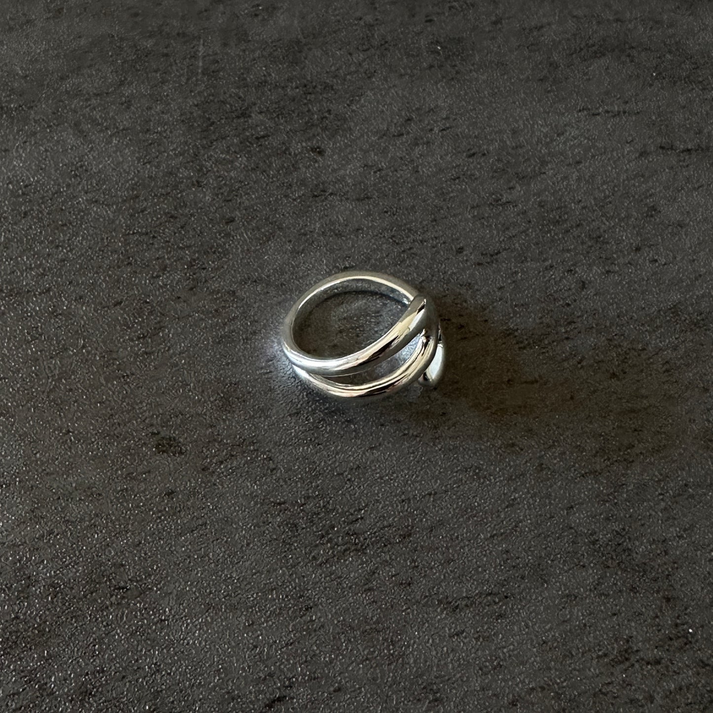 silver925 bend ring