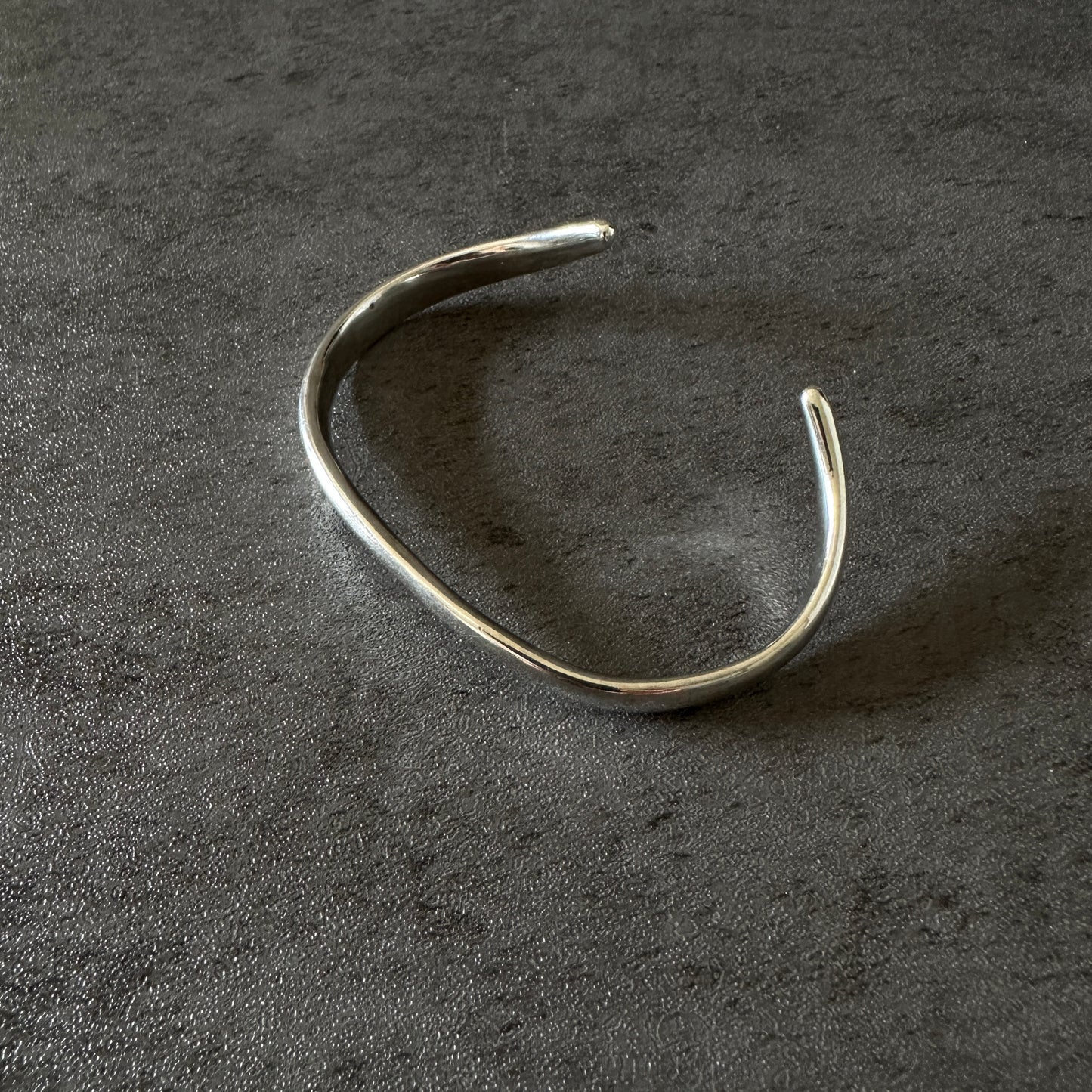 silver925 curve bangle