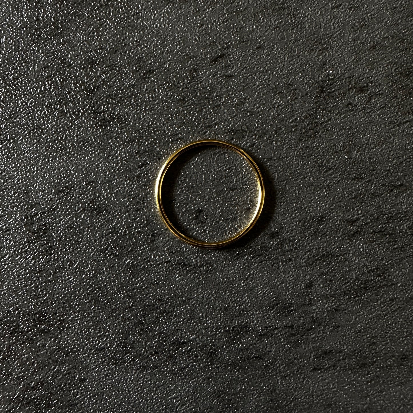 silver925 slim ring gld