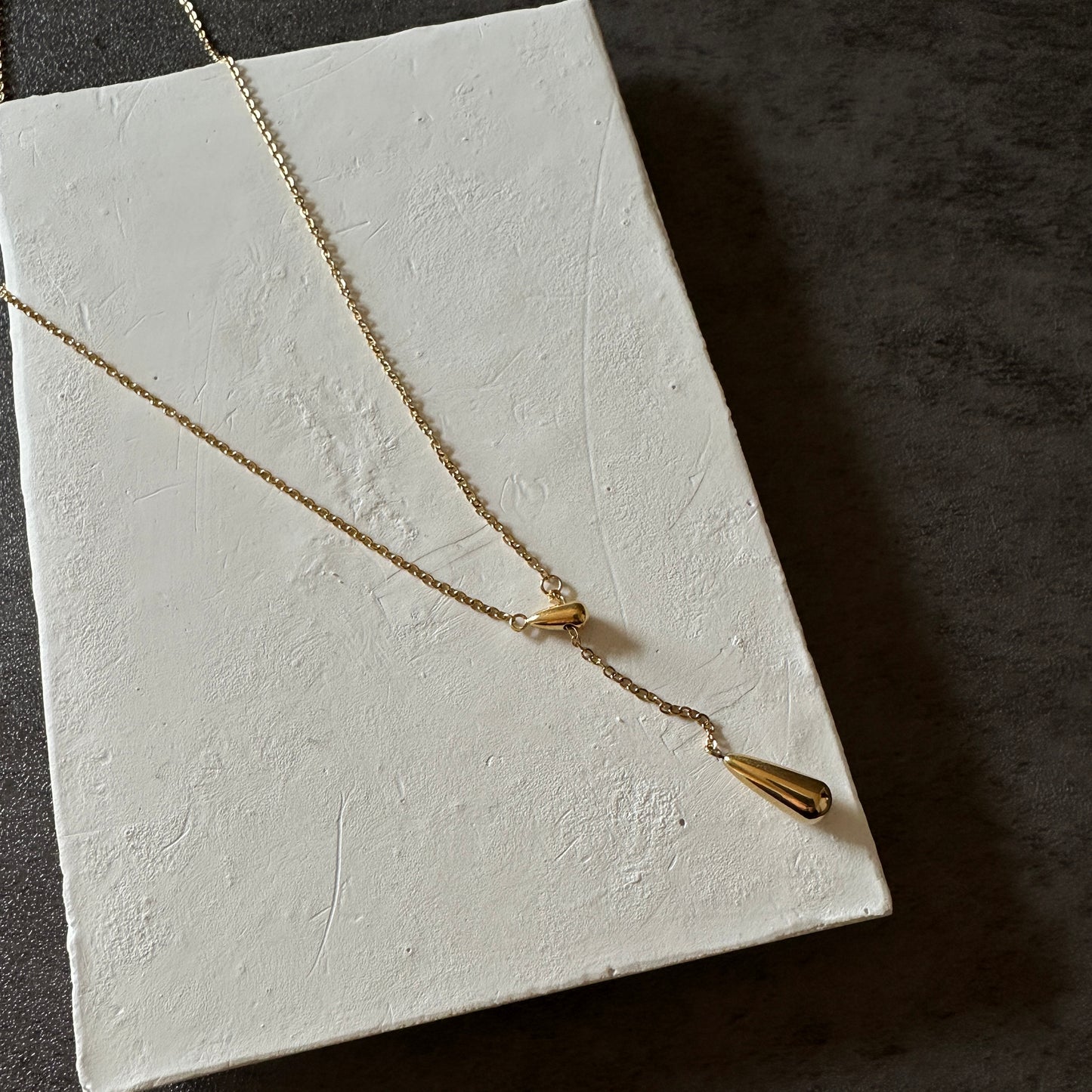 316L drop chain necklace