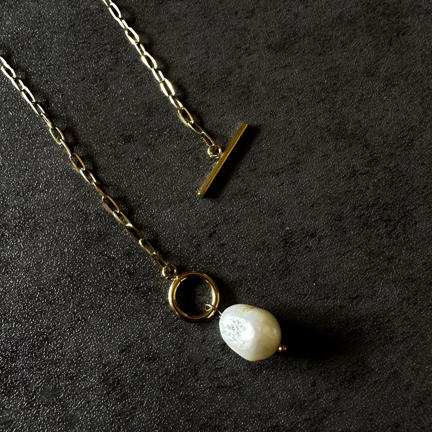 316L pearl chain necklace