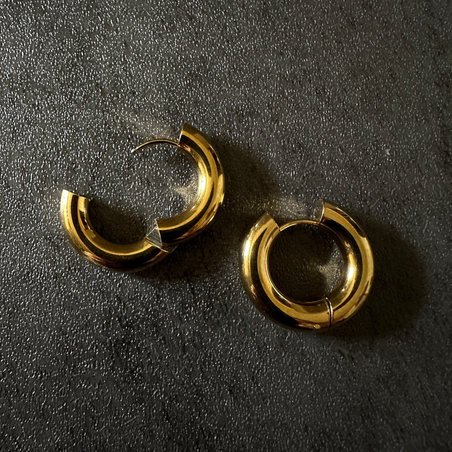 316L simple hoop pierce 5mm gld