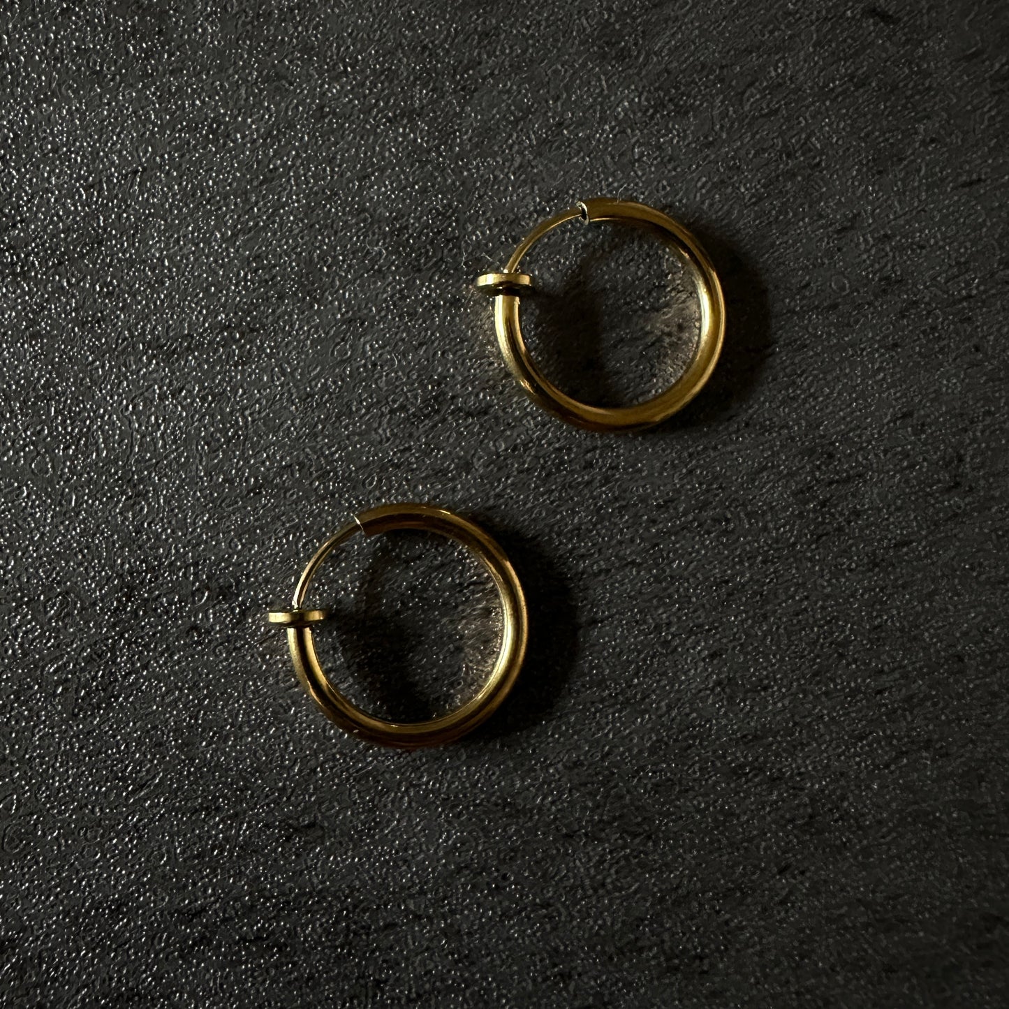 316L simple hoop earrings gld