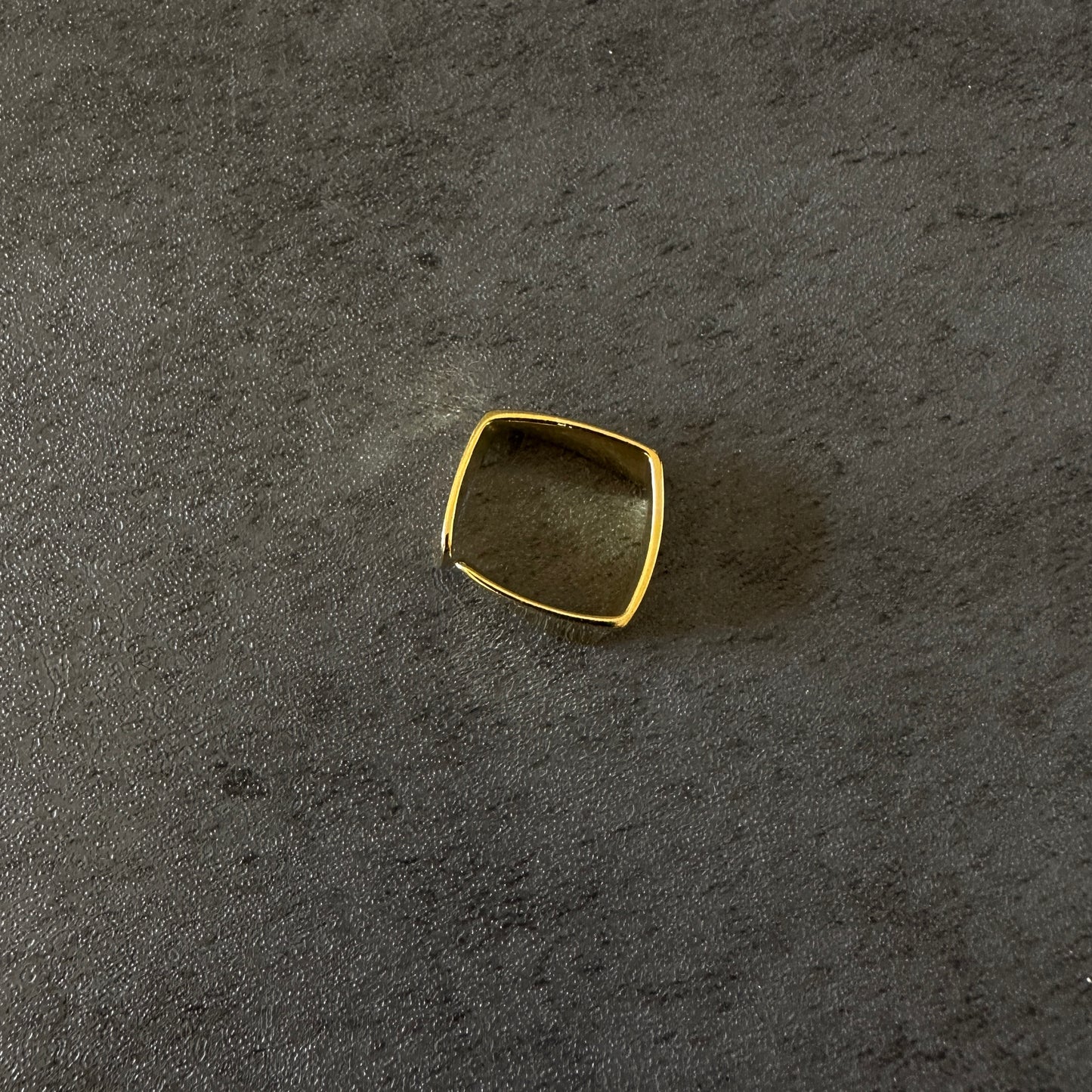 silver925 Square ring gld