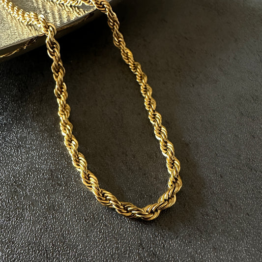 316L twist rope necklace