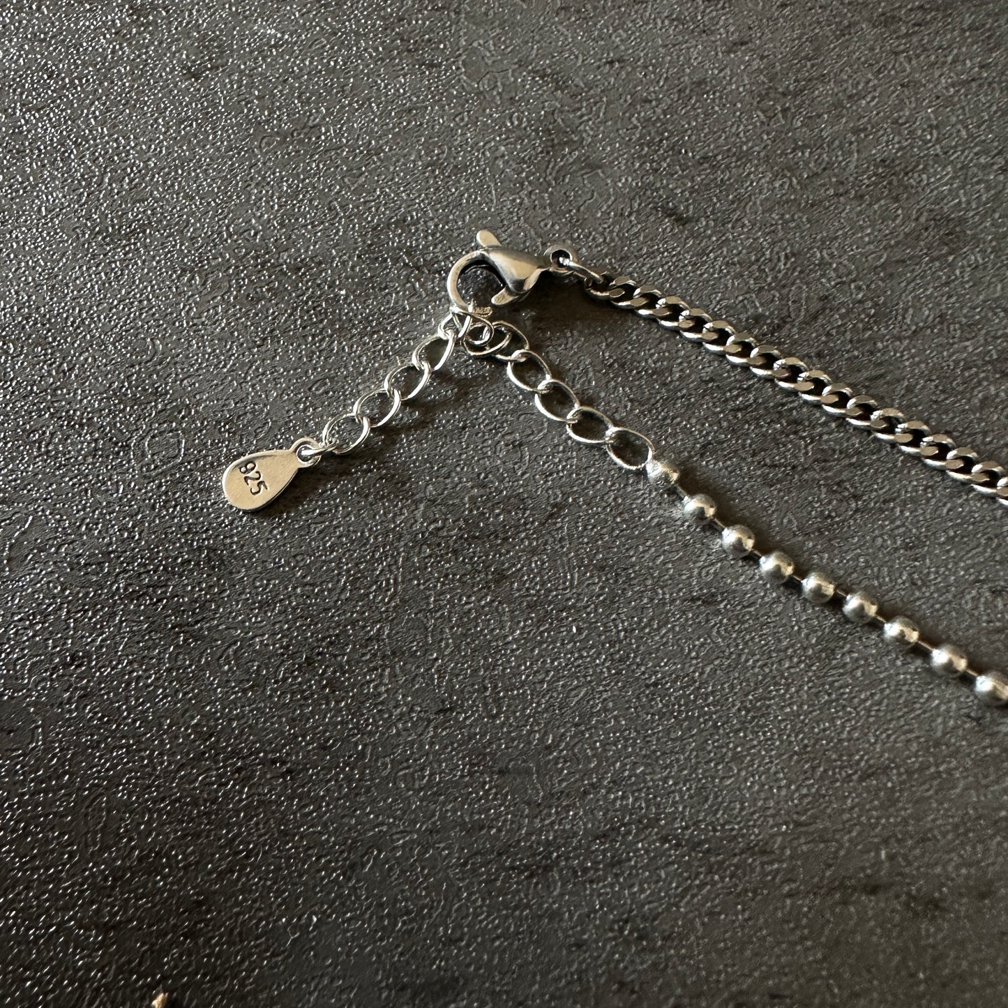 silver925 Y lariat necklace