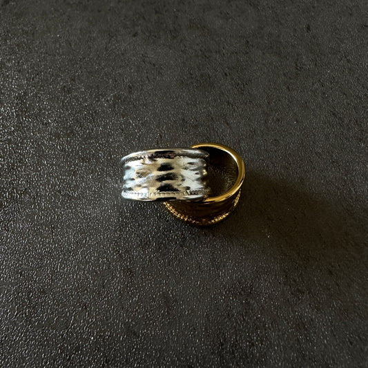 silver925 vintage wide ring sv