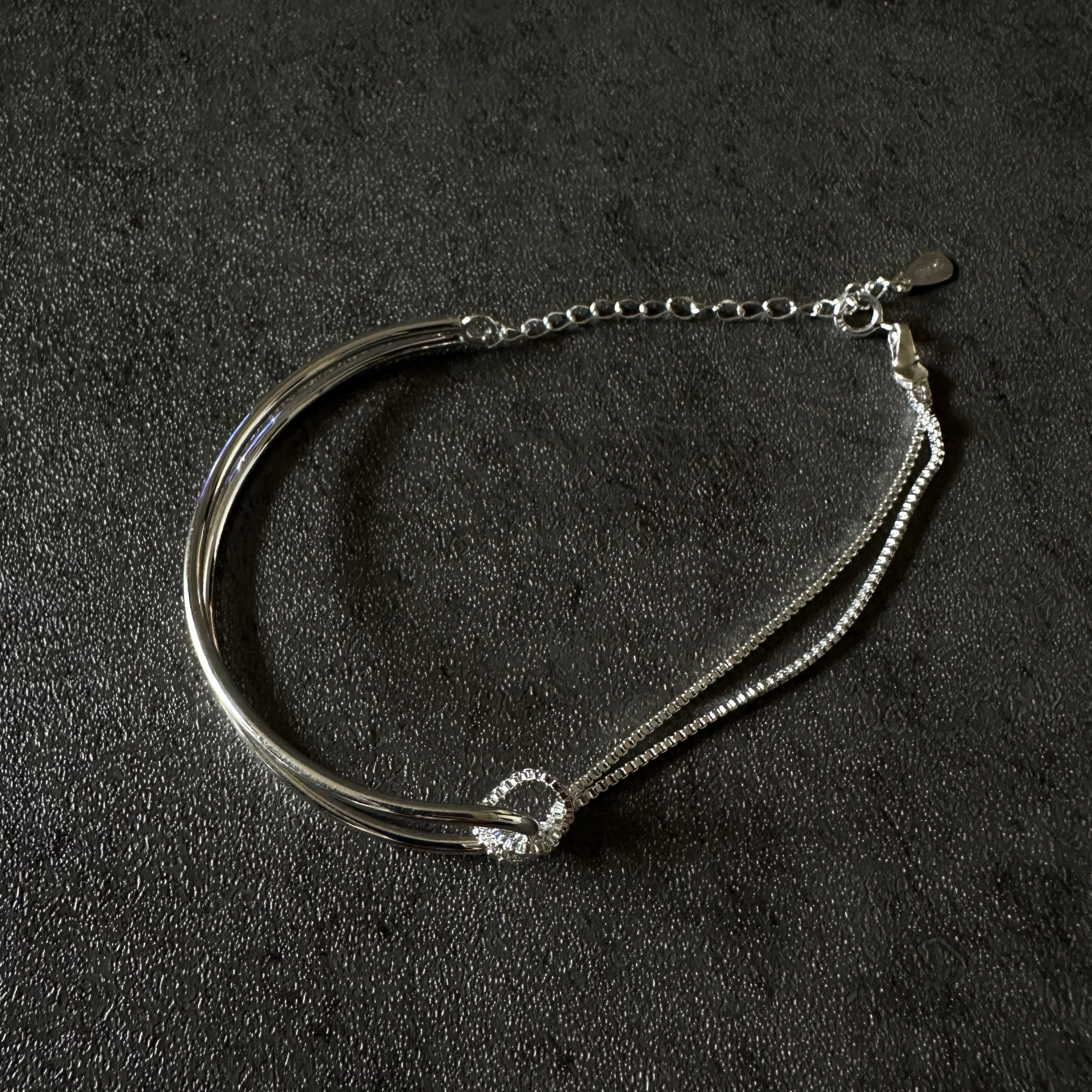SILVER925 DOCKING DESIGN BRACELET/シルバー/ブレスレット