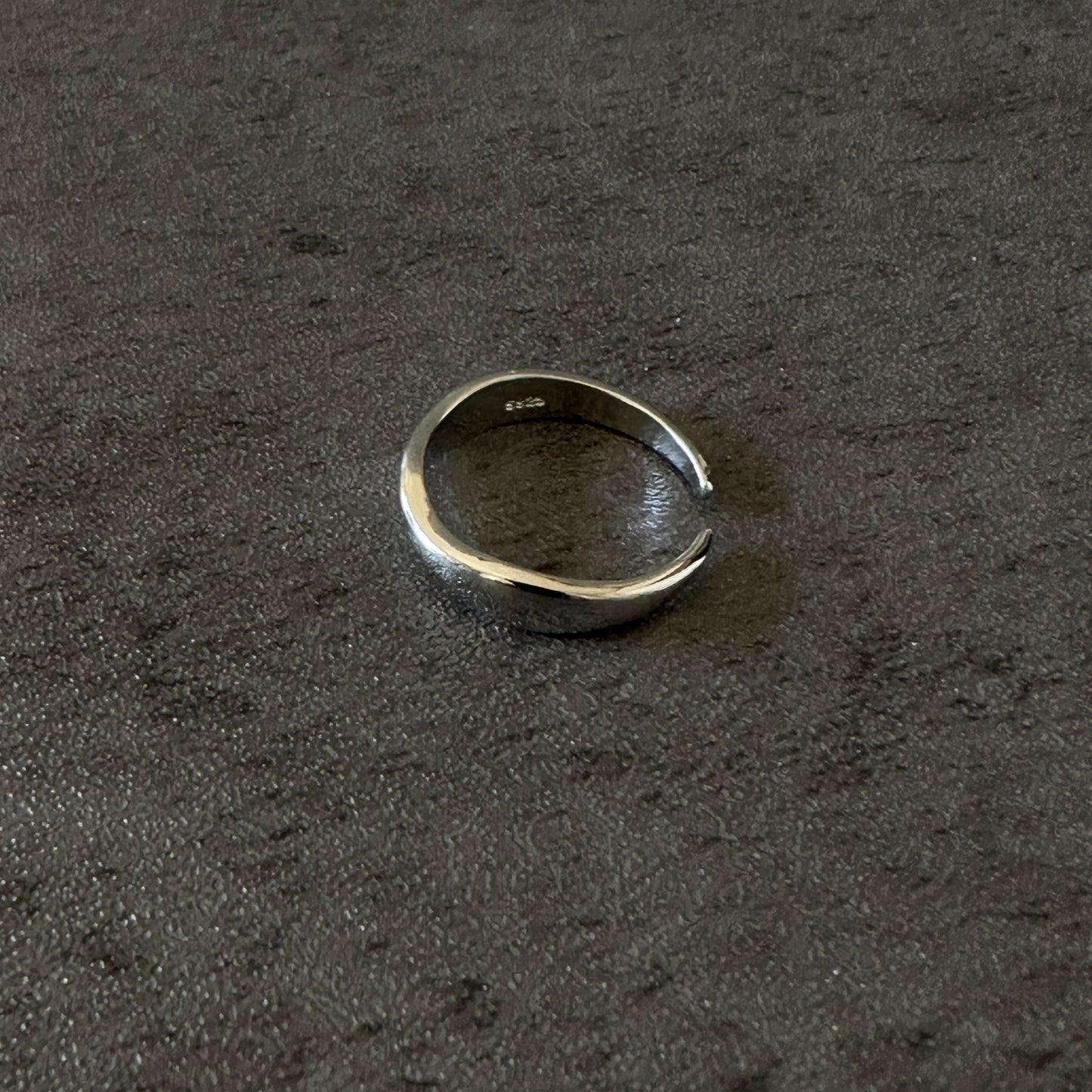 silver925 curve ring sv