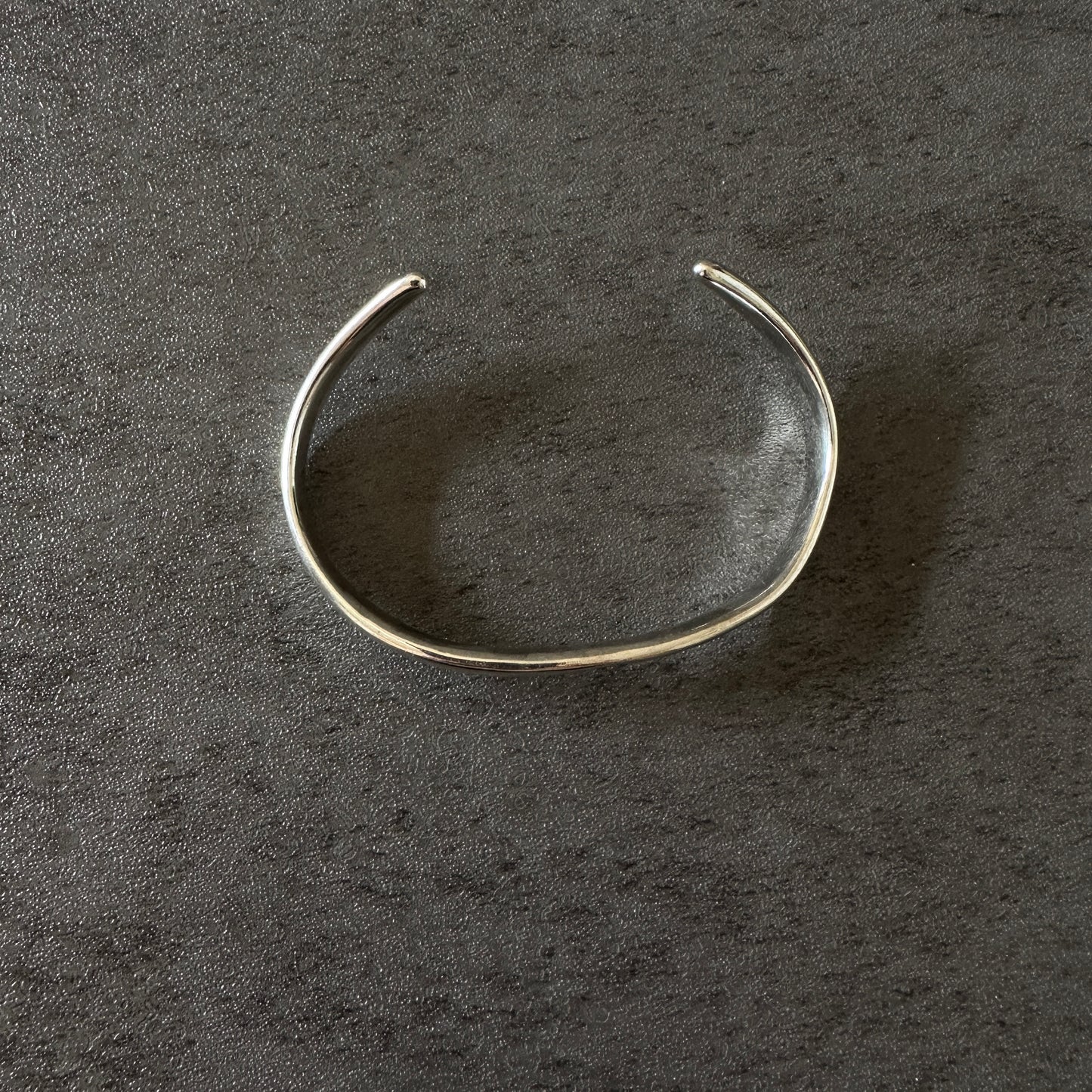 silver925 curve bangle